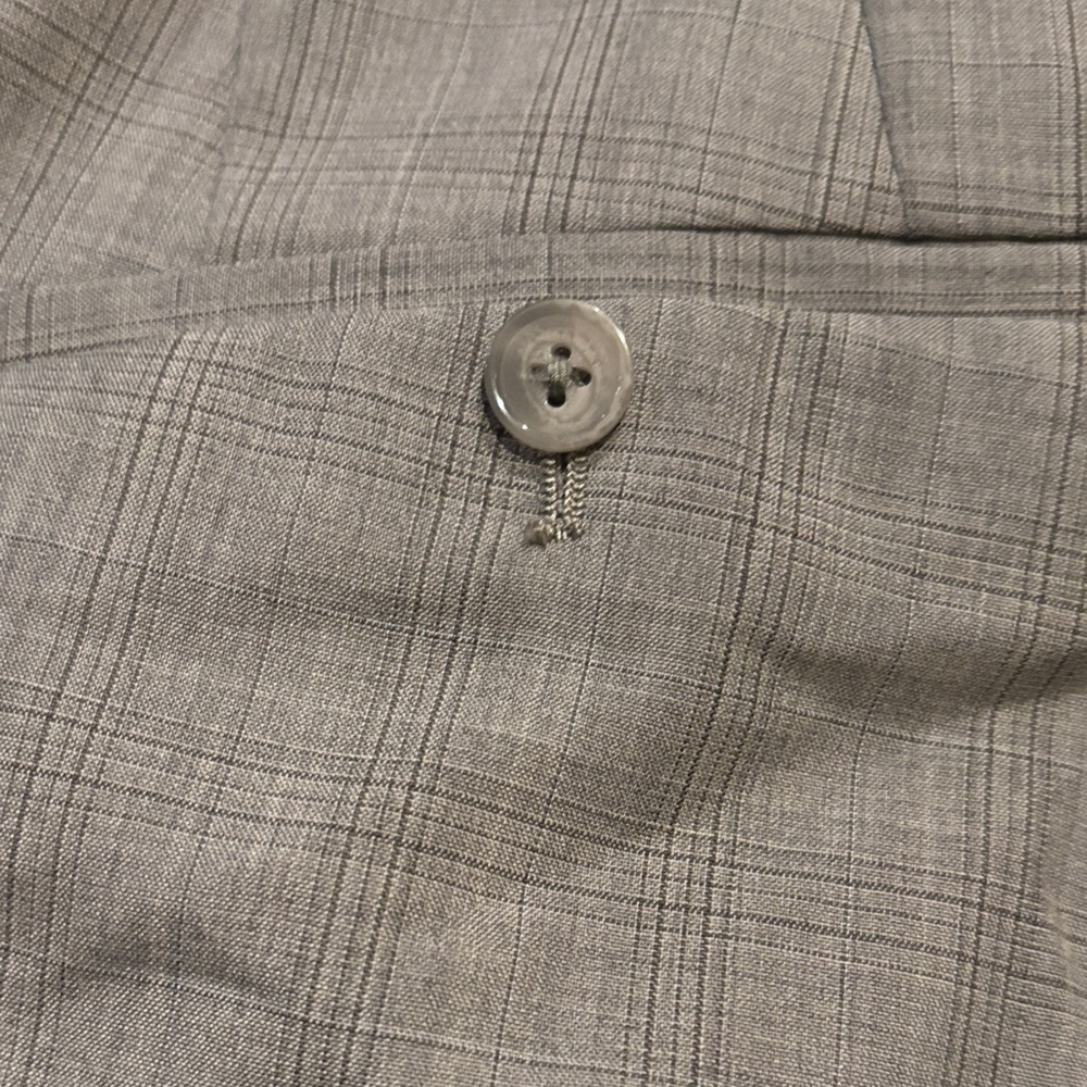 Bar III Slim Fit Wool Blend Pants in Gray - Picture 3 of 3